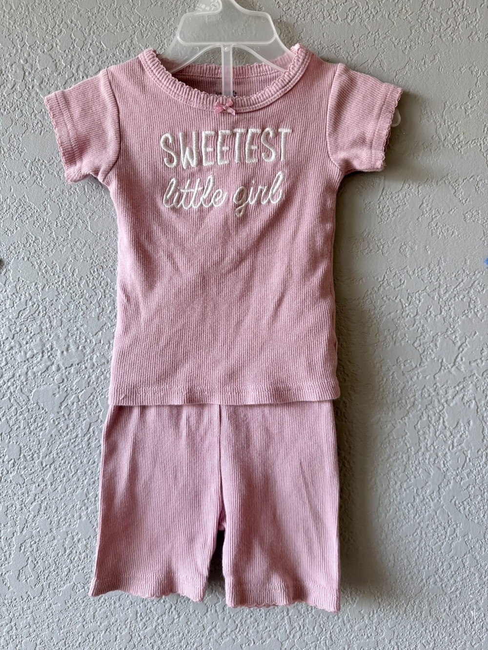 Girls' Pink 'Sweetest Little Girl' Short-Sleeve Pajama Set Cutie Pie